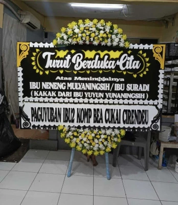 Papan Bunga di Cisalak Sukmajaya